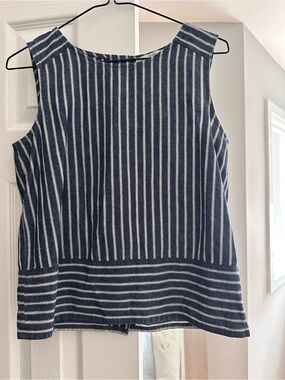edc by Esprit Striped Navy and Cream Top